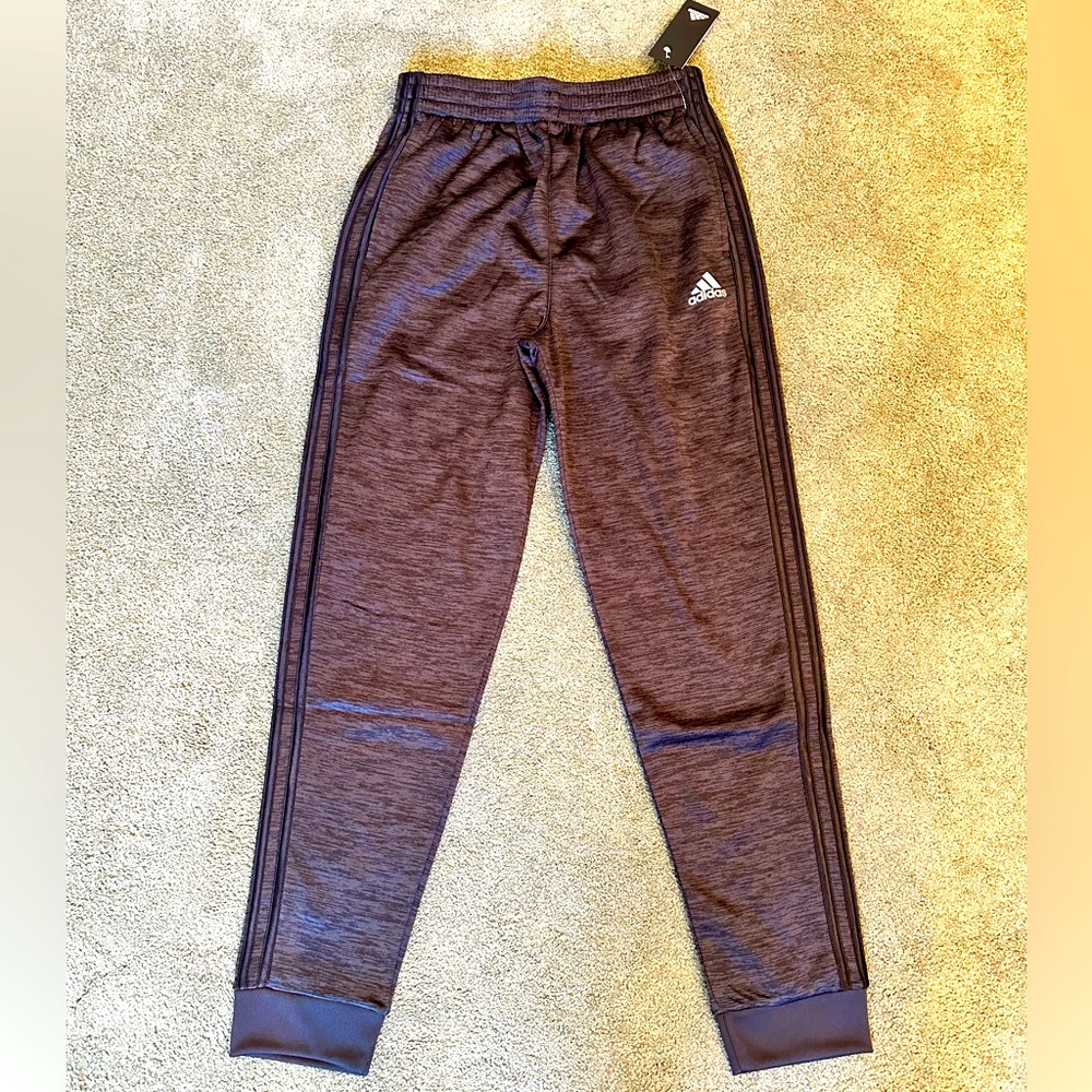 NWT Adidas Tricot joggers - Black - Big Boys Sz L (14/16)
